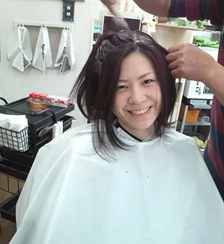 女性笑顔